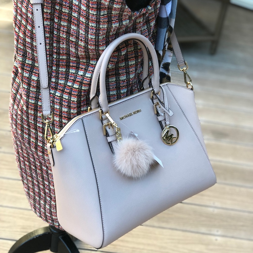 NWT Michael Kors Large Ciara handbag&wallet&pom - Picture 4 of 7